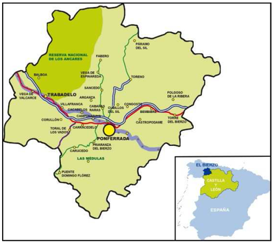 Situation du district d'El Bierzo.bmp